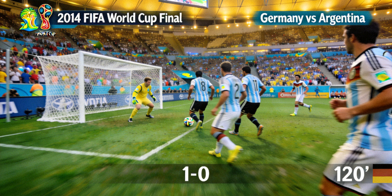 2014年巴西世界杯决赛德国对阵阿根廷比赛直播画面回顾